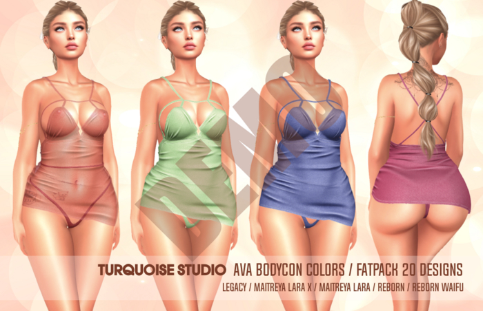 [TS] AVA BODYCON COLORS - Maitreya Lara and Lara X - Legacy - Reborn - Reborn Waifu [DEMO]