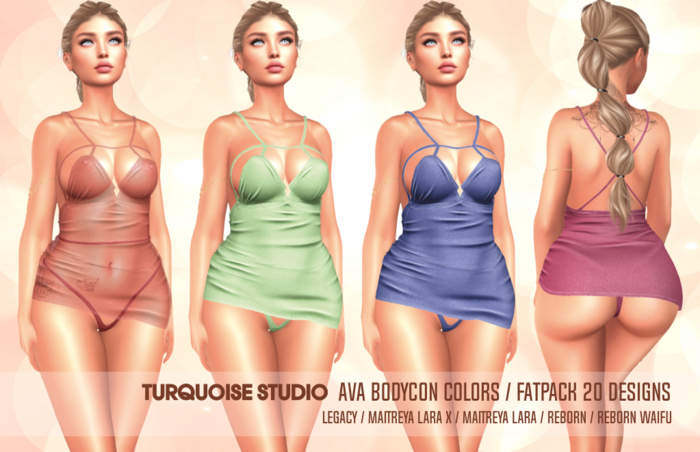 [TS] AVA BODYCON COLORS - Maitreya Lara and Lara X - Legacy - Reborn - Reborn Waifu [FATPACK]