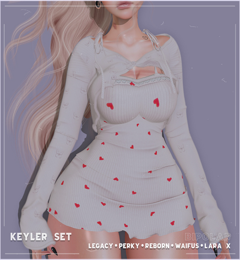 Bipolar - Keyler Set - White Hearts