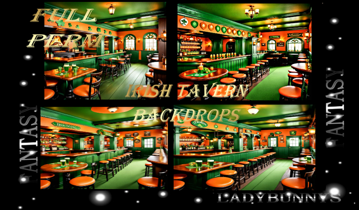 SPD-Fantasy Background Textures-Irish Tavern Backdrops full perm (St. Patrick's Day)