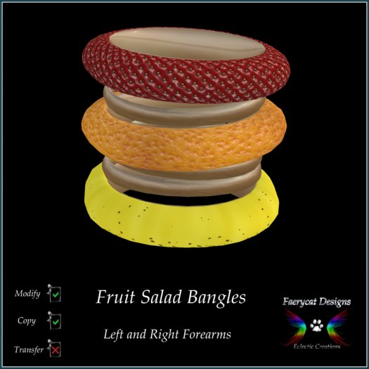 *FCD* Fruit Salad Bangles