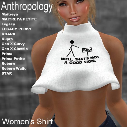 Well, That's not a good sign.Women's Shirt (WBZ)