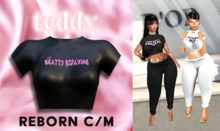 Teddy - For The Girls T-Shirt (Bratty Behavior)