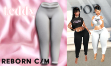 Teddy - For The Girls Joggers (White)