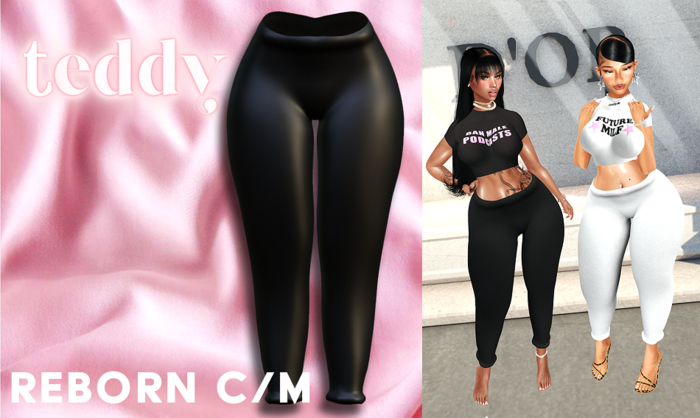 Teddy - For The Girls Joggers (Black)
