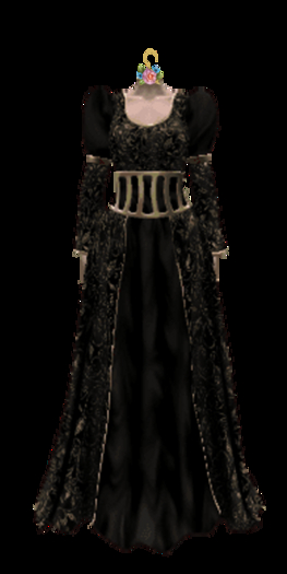 UY -  Constance Gown - BLACK & GOLD - GIFT BOX
