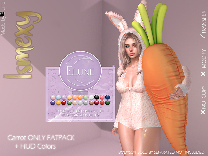 Elune. Carrot Plush FATPACK - RARE