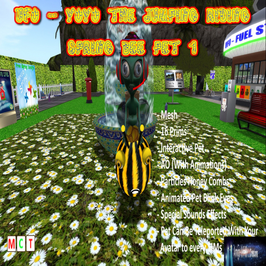 UFO - YOYO THE JUMPING RIDING SPRING BEE PET 1 BOX