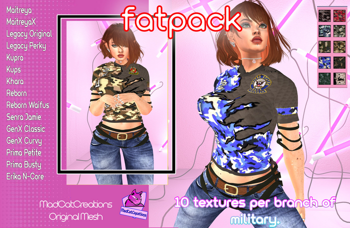 MCC - women - FATPACK - Military Shirts w HUD SPECIAL
