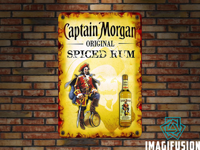 *Vintage Metal Sign - Captain Morgan*