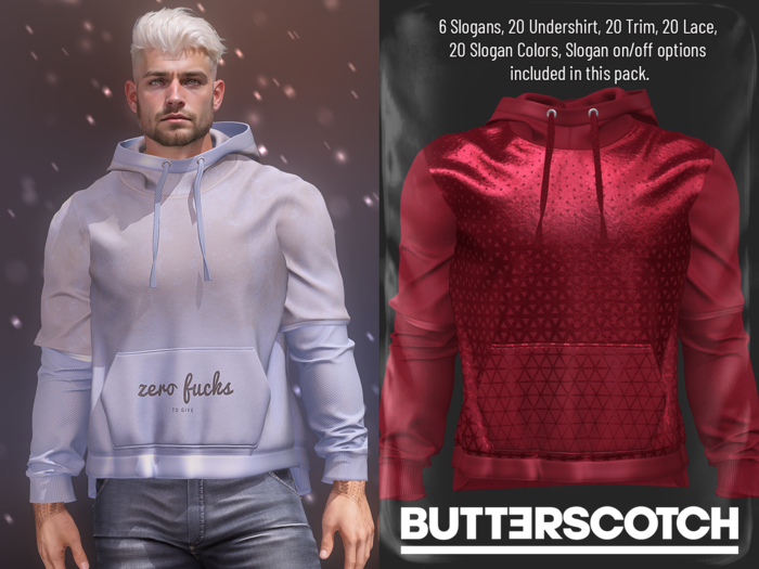 BUTTERSCOTCH . Theo Hoodie {Clubber Red}
