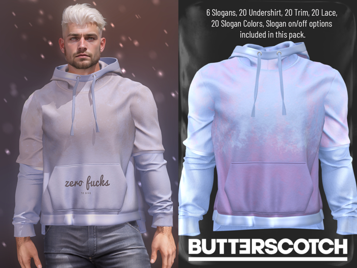 BUTTERSCOTCH . Theo Hoodie {Mix Blue}