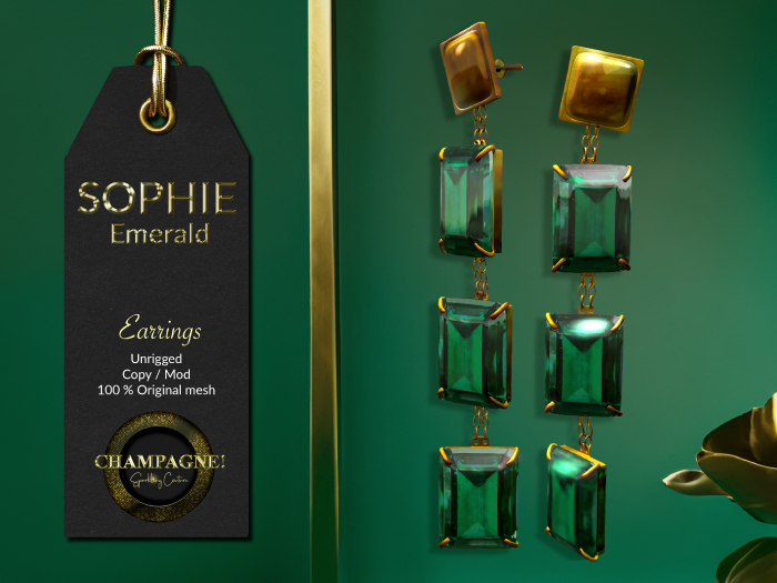 (C)SOPHIE Emerald - Earrings
