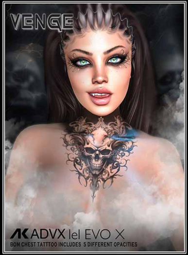 VENGE - EVOX - 'Thanatos' Neck Tat 