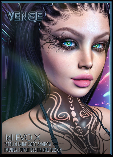VENGE - 'Stella Luna' Neck Tattoo 