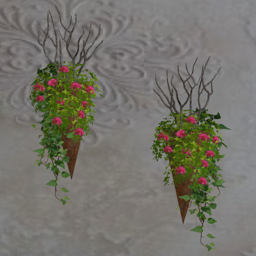 Song's Floral Sconce Pair
