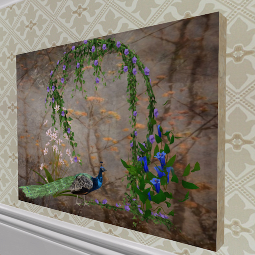 Song's Pressed Art: Peacock in the Garden