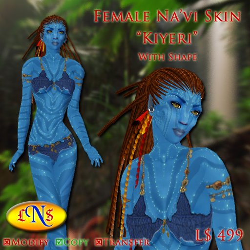 LNS Na'vi Skin Female - Kiyeri (with shape !)