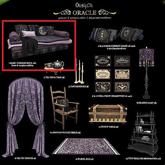 Oubliette- Oracle Cushion Sofa RARE