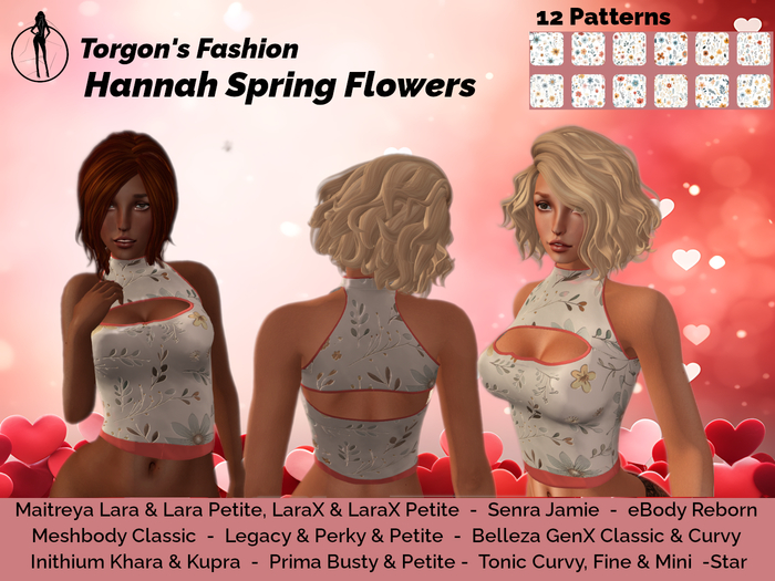 Torgon's Fashion 'Hannah Spring Flowers Fatpack'  (t2012)