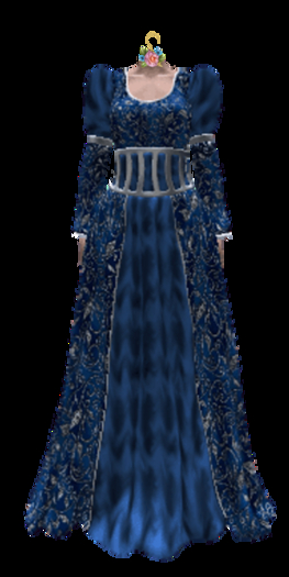 UY - Constance Gown - BLUE & SILVER - GIFT BOX 