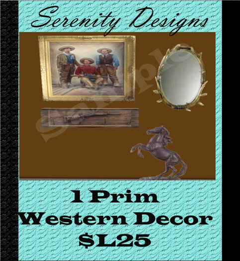 4 Piece Western Decor