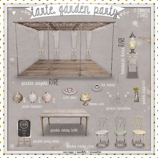 tarte. paper lantern (gold)