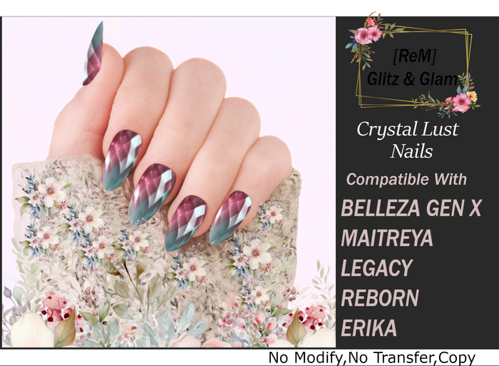 [ReM] Crystal Lust nails 