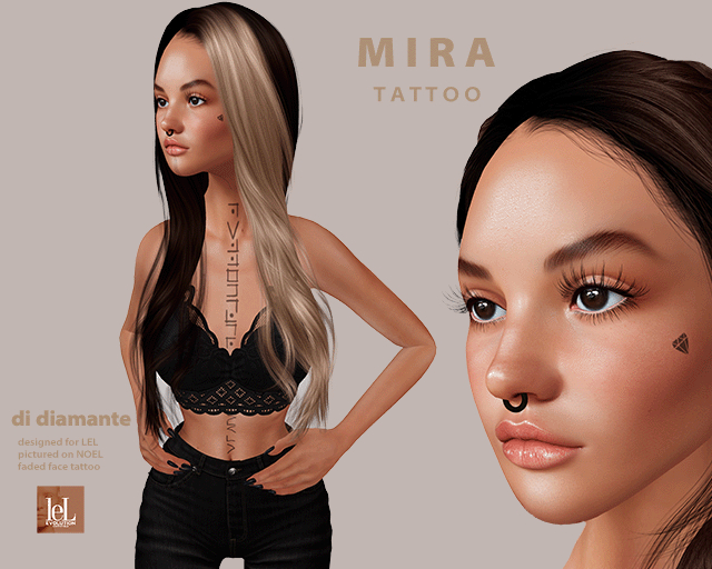 M I R A tattoo - di diamante