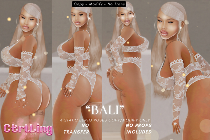 CTRL - " Bali " Static Bento Pose Pack
