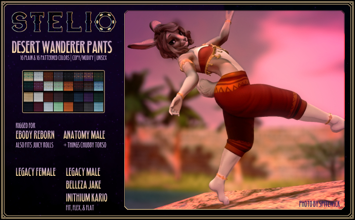 [Stelio] Desert Wanderer Pants - Inithium Kario