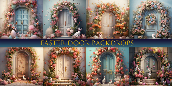 SATO - Easter Door blogger backdrop Textures