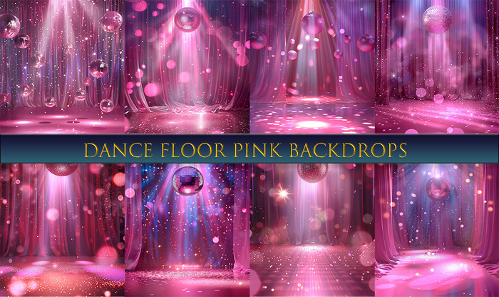 SATO - Dance Floor Pink Blogger backdrop Textures