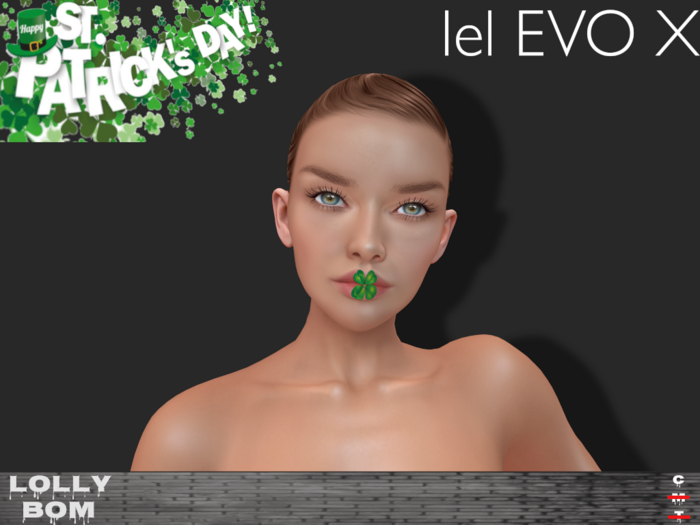 LOLLY's BOM things... [FACEART] St Patrick's - Lip - lel EVO X