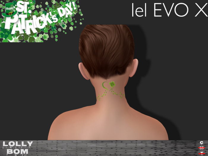 LOLLY's BOM things... [FACEART] St Patrick's - Neck - lel EVO X