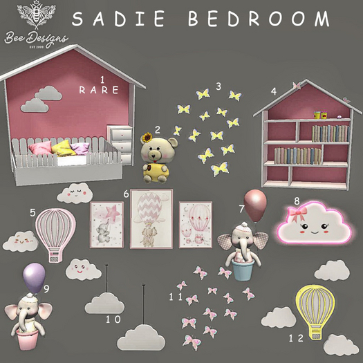 01 Bee designs Sadie bedroom RARE