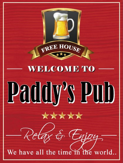 Irish Sign-Paddy's Pub