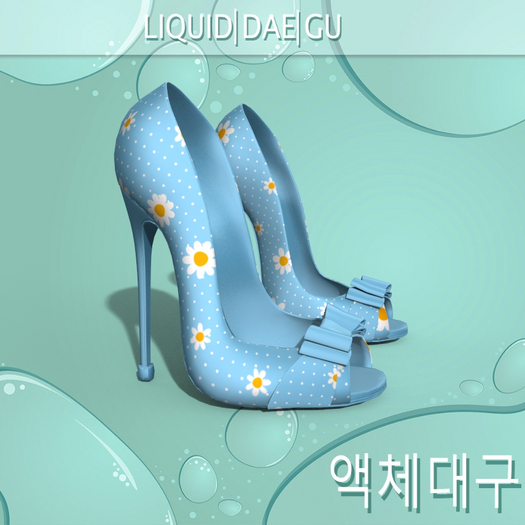 Blue Daisy Genie Heels