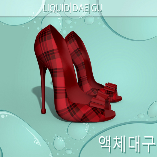 Red Tartan Genie Heels