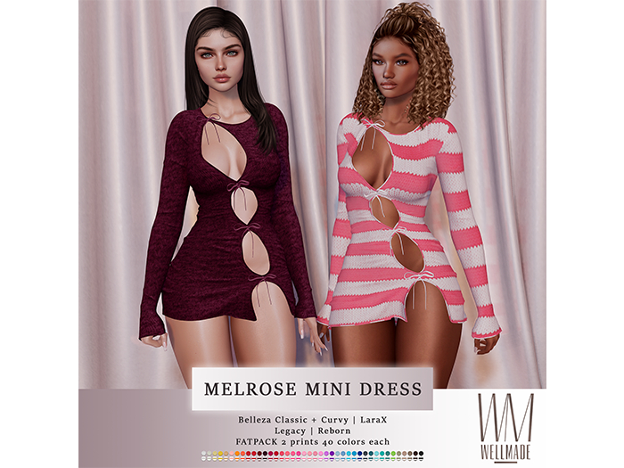 [WellMade] Melrose Mini Dress 