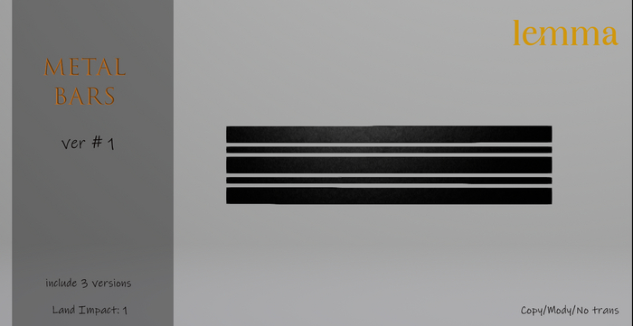 Lemma-Metal Bars ver#1