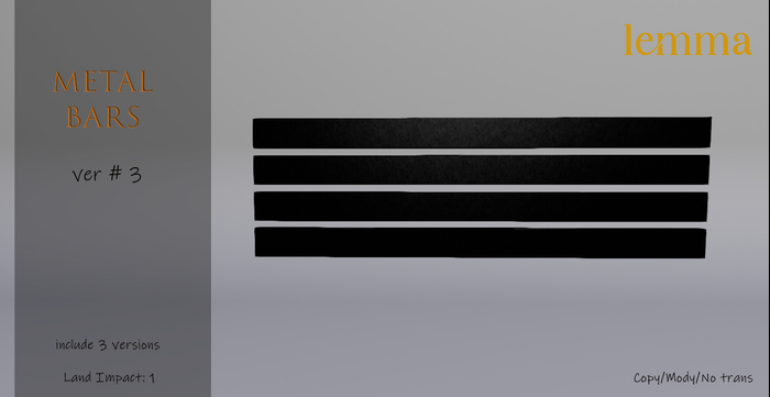 Lemma-Metal Bars ver#3
