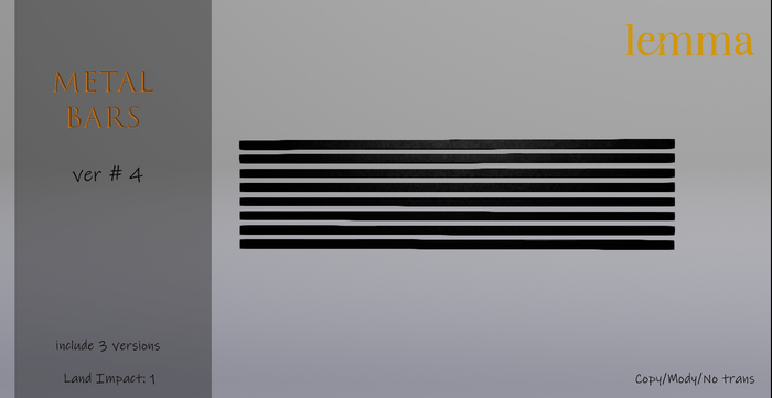 Lemma-Metal Bars ver#4