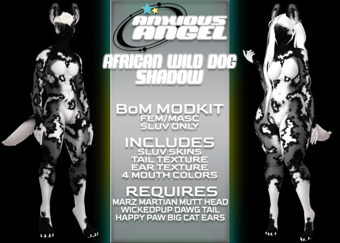 { aa } African Wild Dog (SHADOW) - BoM Modkit