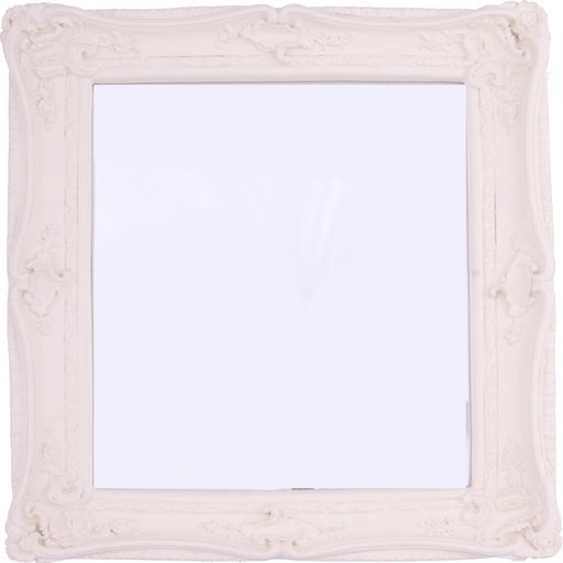 Pale Framed Mirror