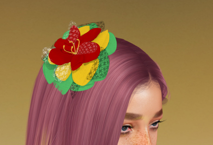 [Px] Hair Flower (Tintable)