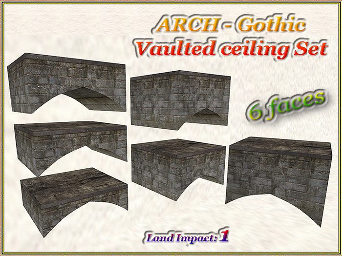 ARCH - Gothic Vaulted ceiling Set (1 LI) (Full perm)