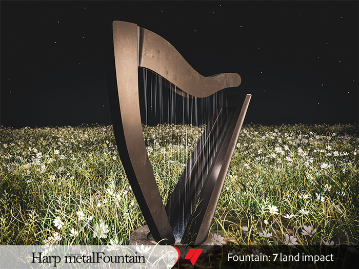 Harp metalFountain