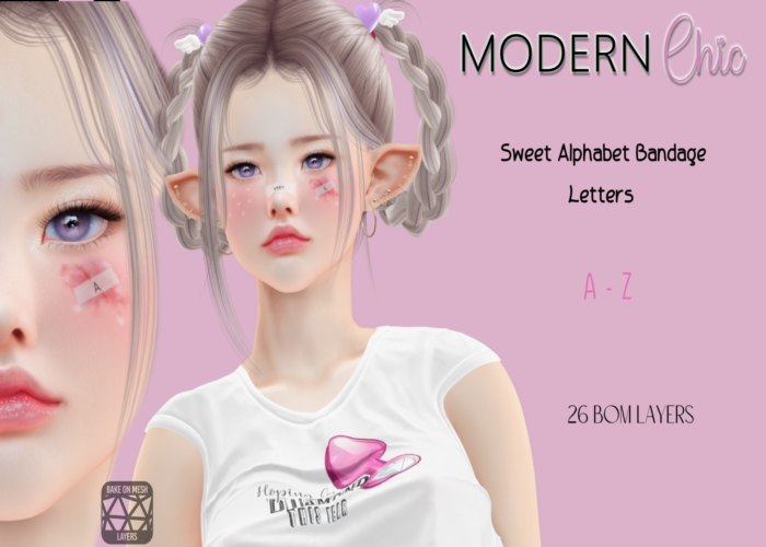 Modern Chic -Sweet Alphabet Bandage Letters - {Add}