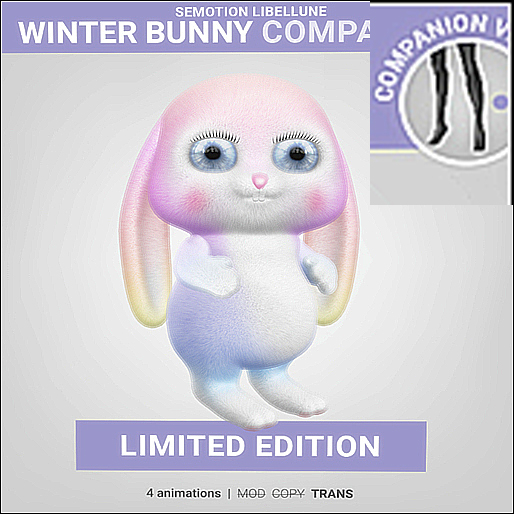 SEmotion Libellune Winter Bunny Companion LIMITED